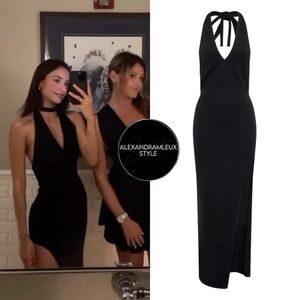 NWOT Meshki Koko Elegant Black Evening Gown